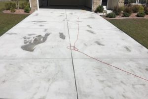 driveway before polyaspartic coating