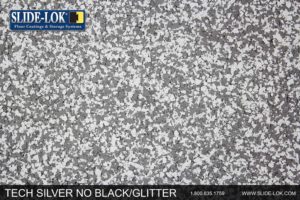 tech silver no black no glitter flooring chips logo